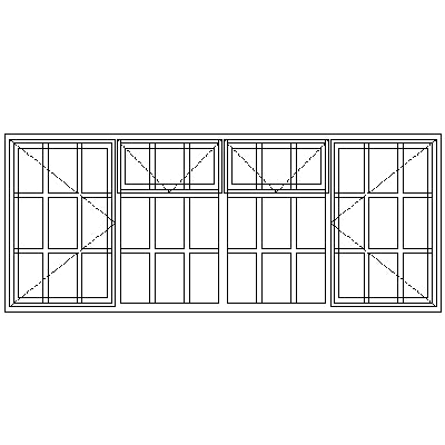 SC22F Strongwood Security Window 2265W X 920H