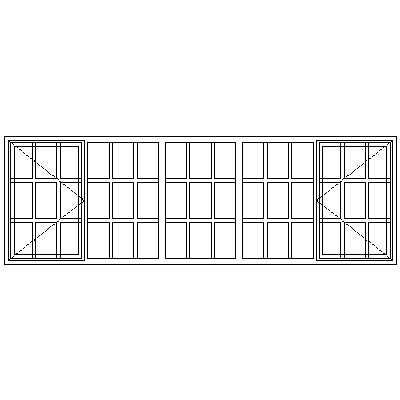 SC229 Strongwood Security Window 2820W X 920H