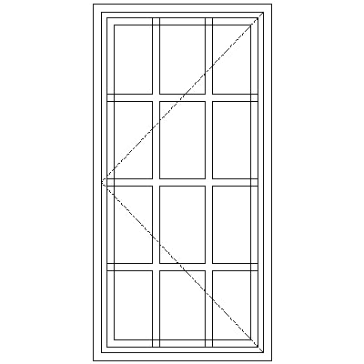 SD1 Strongwood Security Window 600W X 1205H