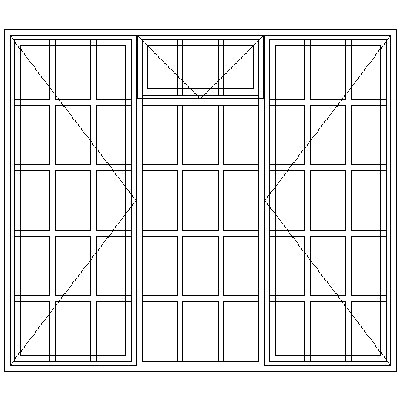 SD54F Strongwood Security Window 1710W X 1490H