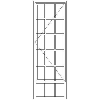 SD51/G Strongwood Security Window 600W X 1775H
