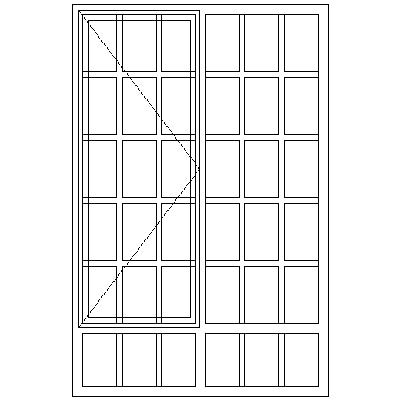 SD52/G Strongwood Security Window 1155W X 1775H
