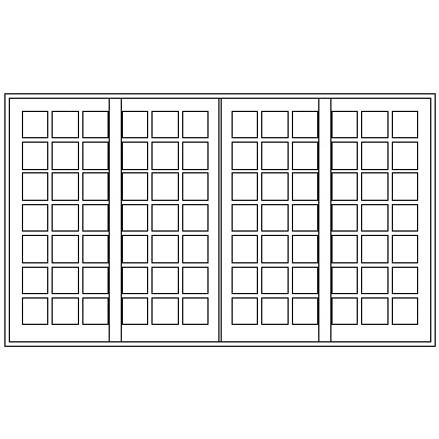 3600mm Wide Strongwood Security Slider 4 Door
