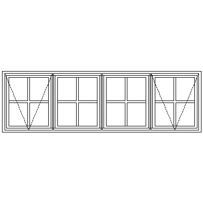 WE22 Small Pane 2100W X 587H