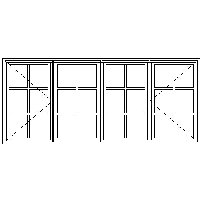 WC22 Small Pane 2100W X 910H