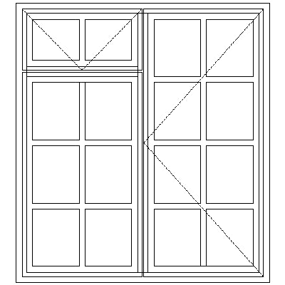 WD2F Small Pane 1060W X 1195H