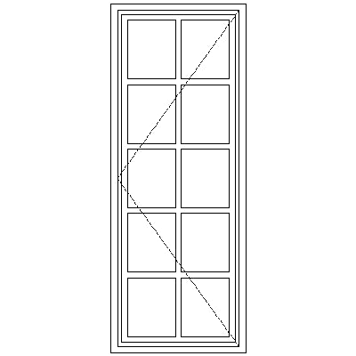 WD51 Small Pane 540W X 1460H