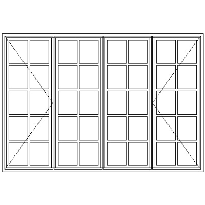 WD522 Small Pane 2100W X 1460H