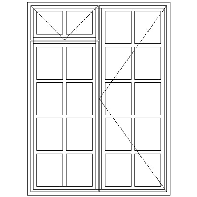 WD52F Small Pane 1060W X 1460H