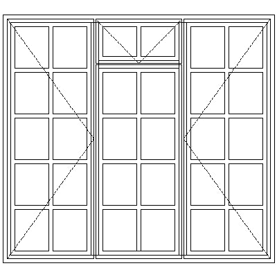 WD54F Small Pane 1580W X 1460H