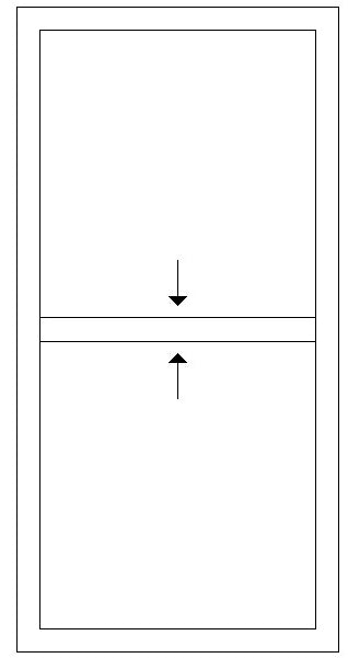 900W X 1800H Full Glass Sliding Sash Window