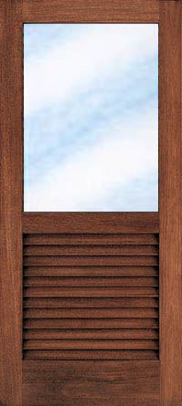 Full Pane Top Louvre Bottom 813 X 2032