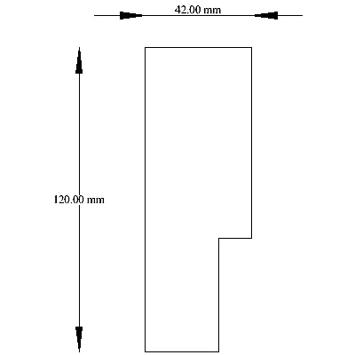 1613 X 2400 Door Jamb 42 X 120mm