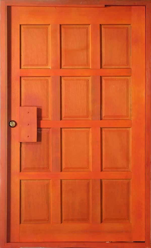 12 Panel Hardwood Pivot Pre Hung in Frame 1200W X 2032