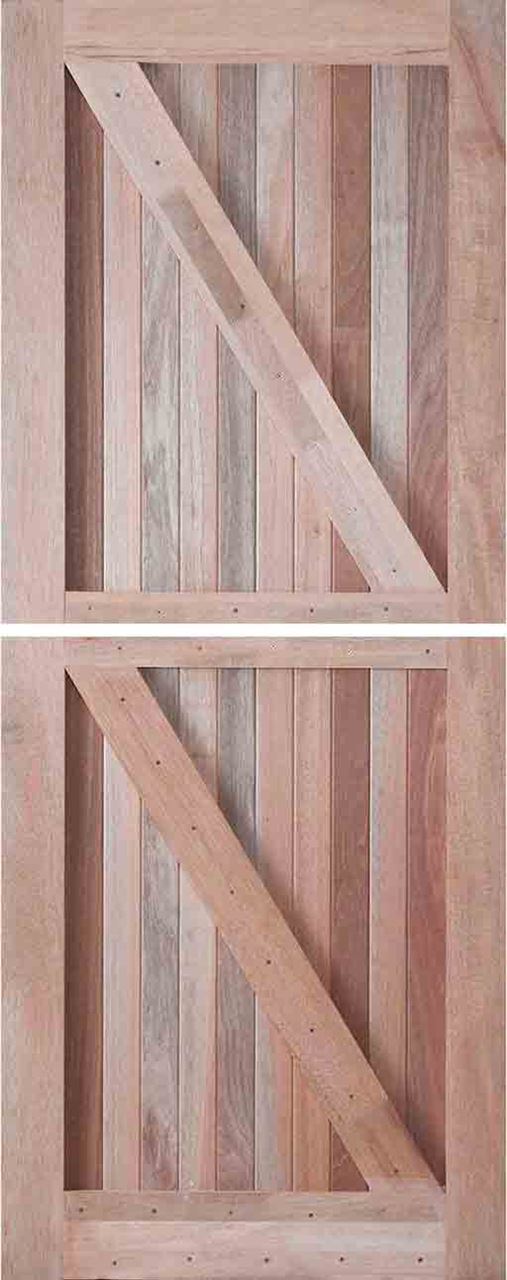 Frame & Ledge Meranti Z Braced Stable - External Doors - Doors Direct