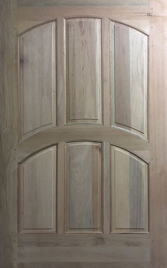 6 Panel Curved Pivot Door 1200 X 2032