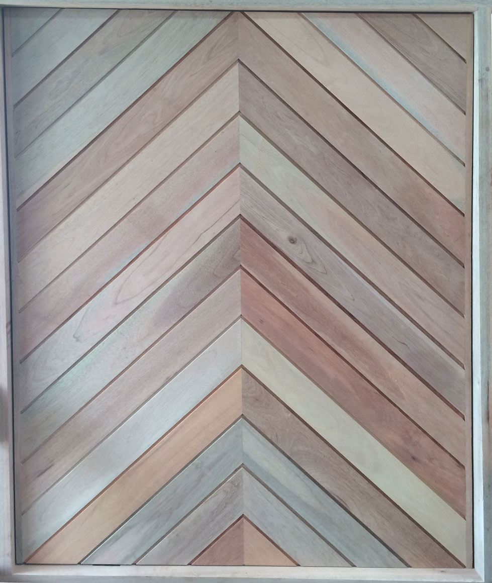 Vertical Herring Bone Pivot Prehung in Frame 1200W X 2032H