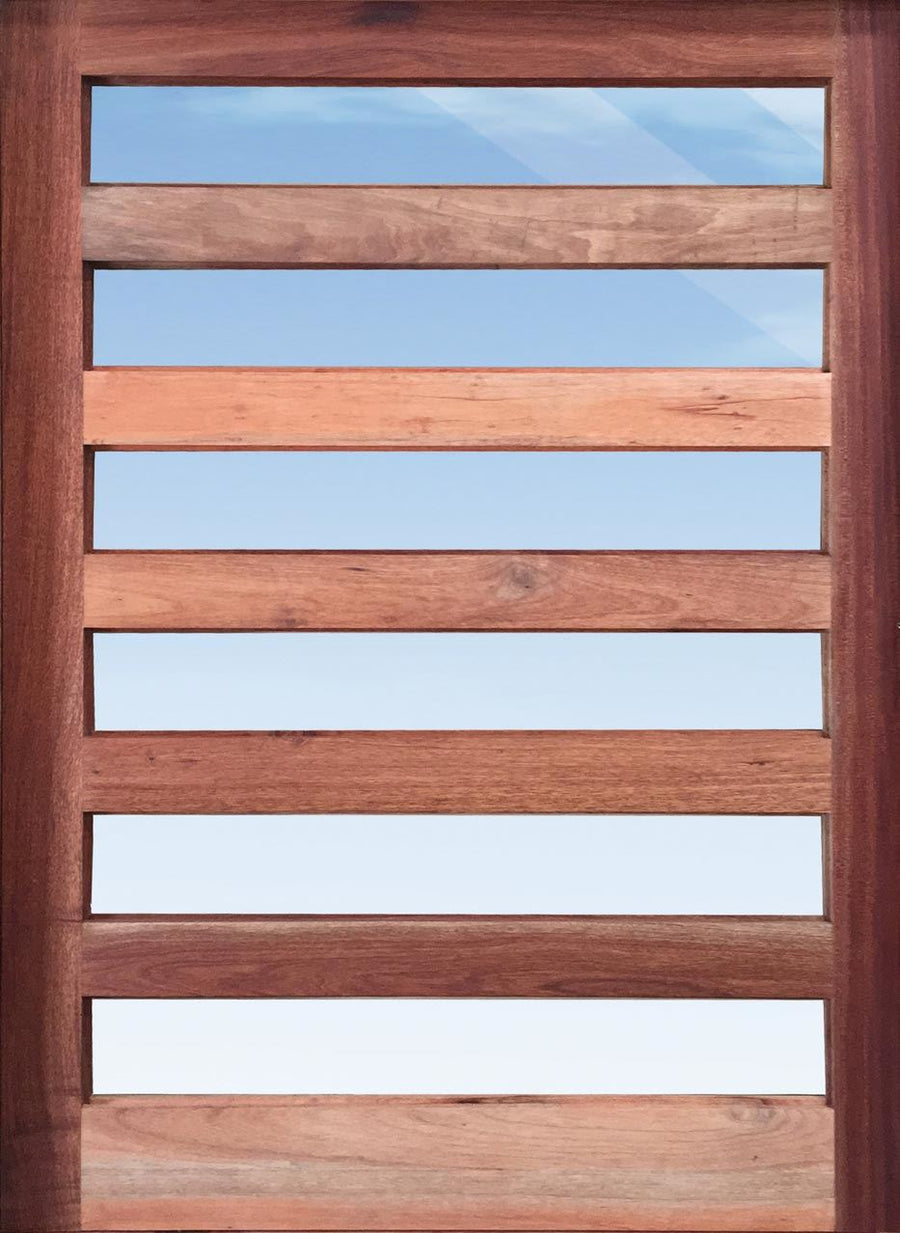 6 Pane Horizontal Glass Pivot 1200WX2032H