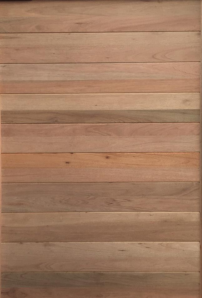 Semi Solid Horizontal Wide Slatted Pivot Door 1200 X 2032