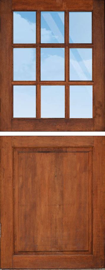 Cottage Pane Top Solid Bottom Stable