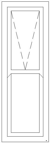 600W X 1800H Full Glass Mock Sash Window