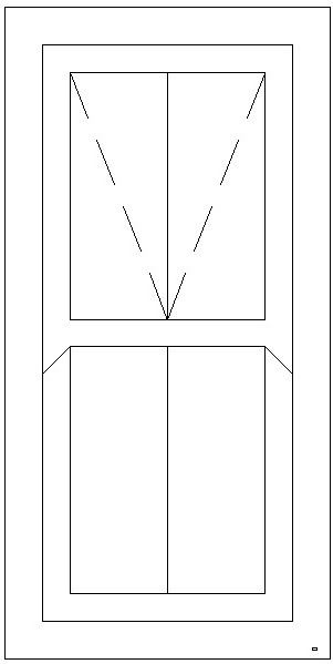 600W X 1200H Victorian Mock Sash Window