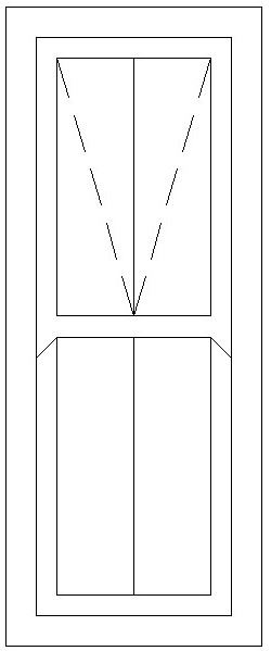 600W X 1500H Victorian Mock Sash Window