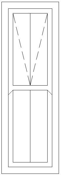 600W X 1800H Victorian Mock Sash Window