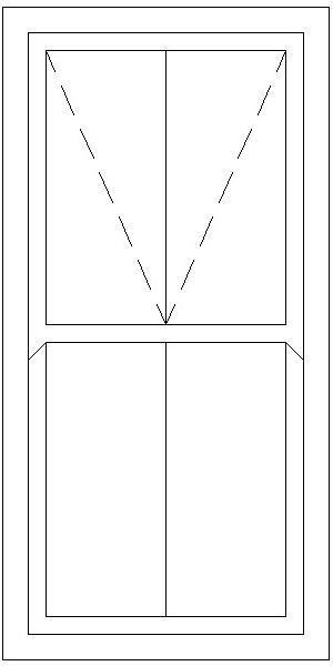900W X 2100H Victorian Mock Sash Window