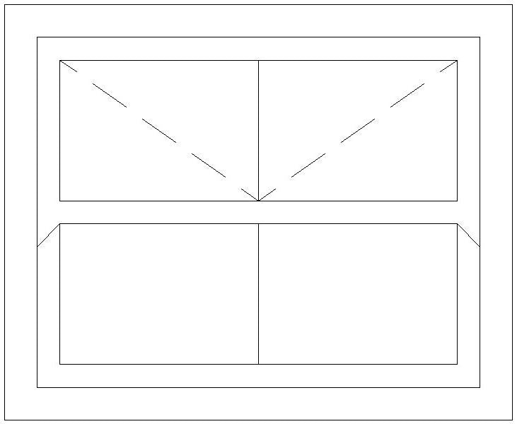 1200W X 900H Victorian Mock Sash Window