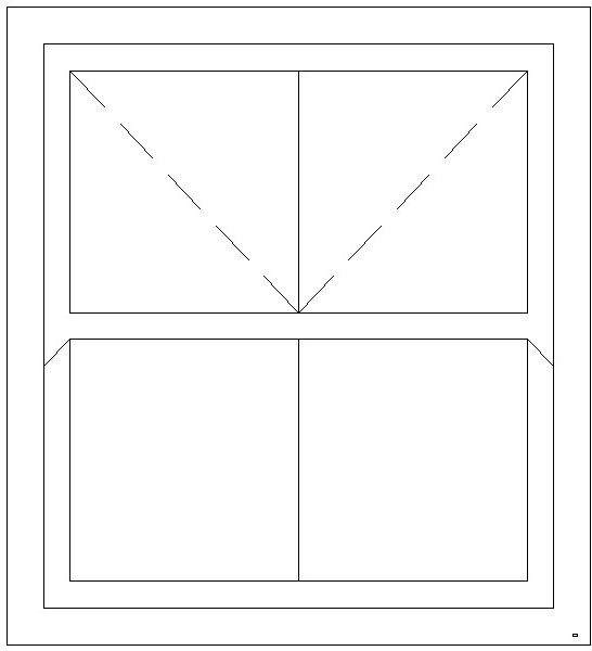 1200W X 1200H Victorian Mock Sash Window