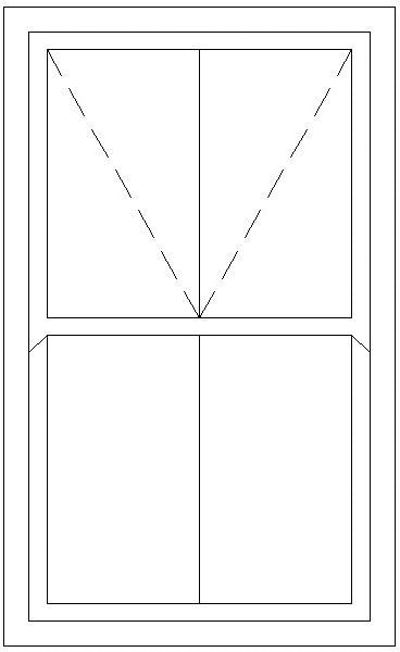 1200W X 1800H Victorian Mock Sash Window