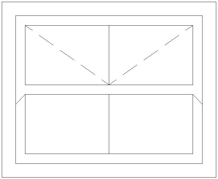 1500W X 900H Victorian Mock Sash Window