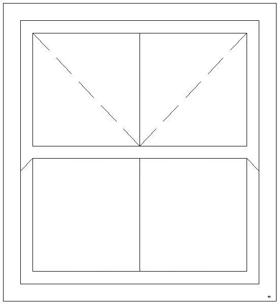 1500W X 1200H Victorian Mock Sash Window