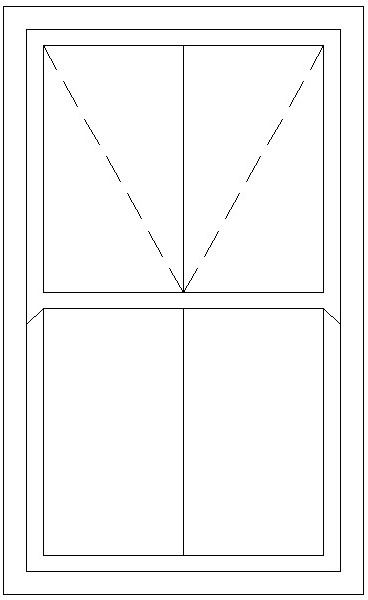1500W X 1800H Victorian Mock Sash Window