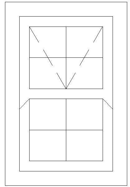 600W X 900H Cape Dutch Mock Sash Window