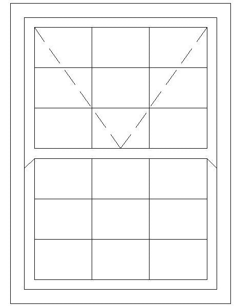 1200W X 1500H Cape Dutch Mock Sash Window