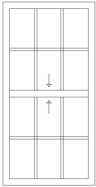 900W X 1800H Cape Dutch Sliding Sash Window