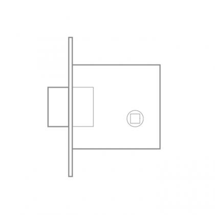 QS0055/5 Stainless steel bathroom lock