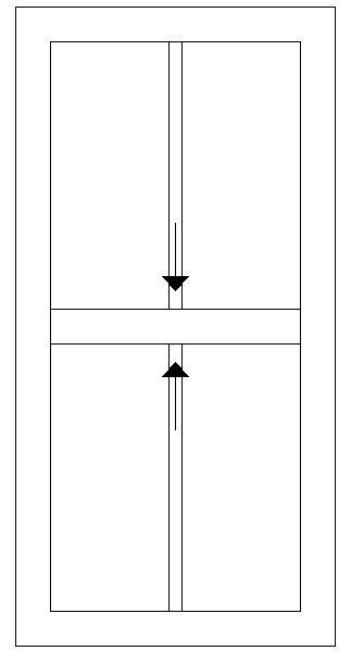 600W X 1200H Victorian Sliding Sash Window