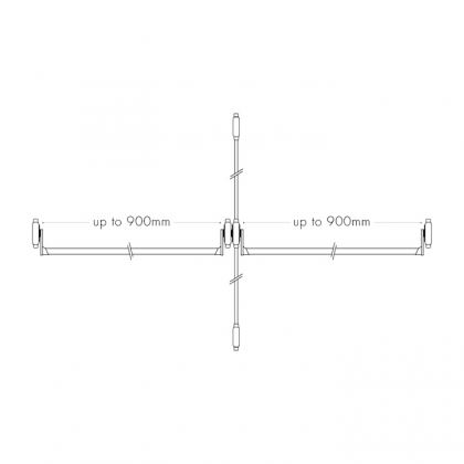 QS400/1 Stainless Steel Push bar