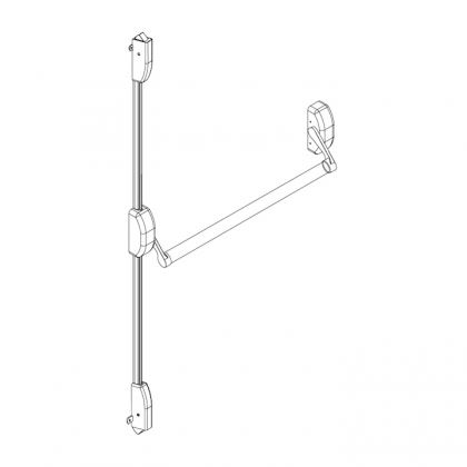 QS400/2 Stainless Steel Push bar