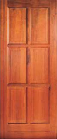 Hardwood 6 Panel| Exterior Doors | Exterior Meranti Doors |