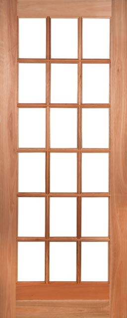 Lotus 18 Light Cottage Pane Door 813 X 2032