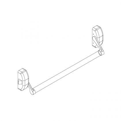 QS400/1 Stainless Steel Push bar