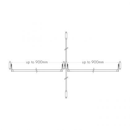 QS400/3 Stainless Steel Push bar