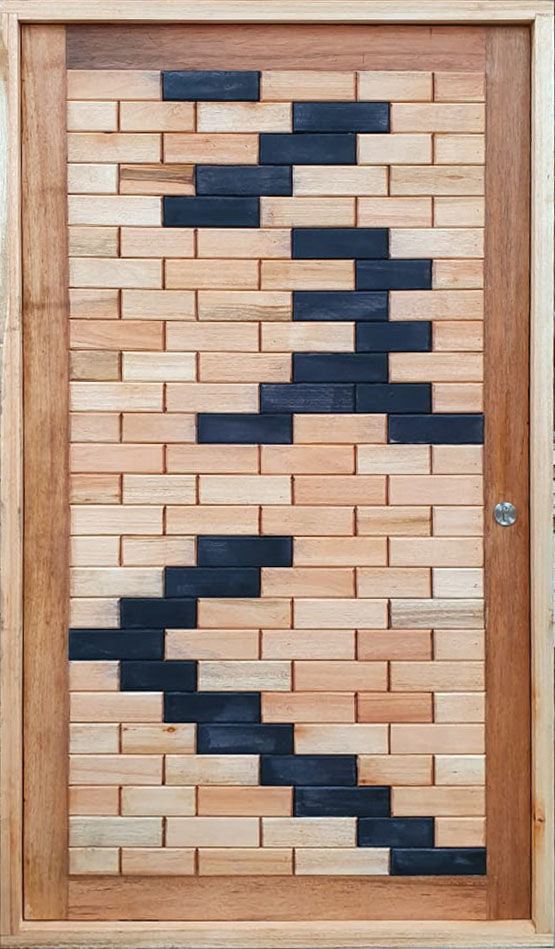 Bricks Pivot Pre Hung in Frame 1200W X 2032
