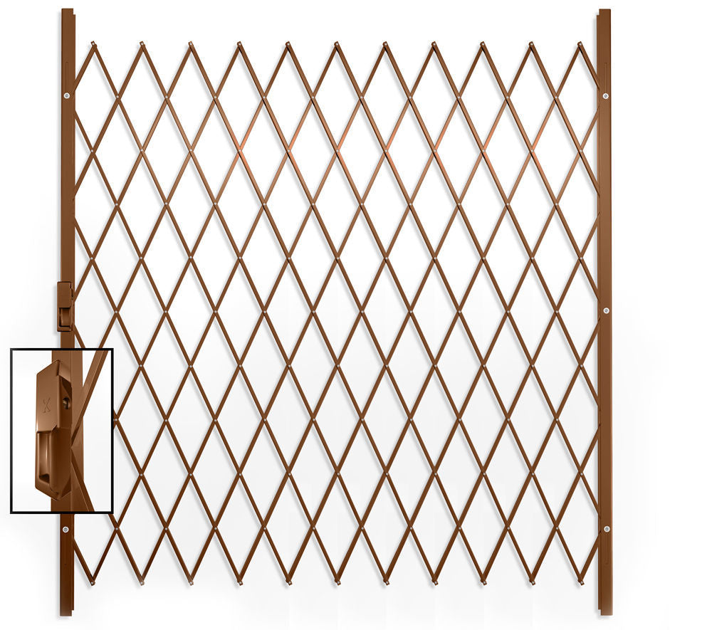 Saftidor H Slamlock Security Gate - 1950mm x 2000mm Bronze