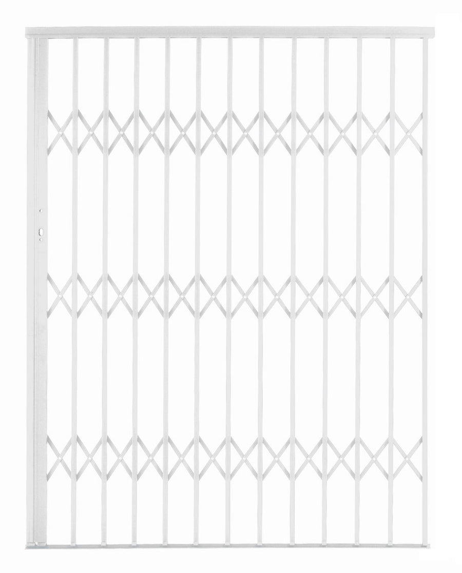 Alu-Glide Security Gate 1500mm x 2150mm White