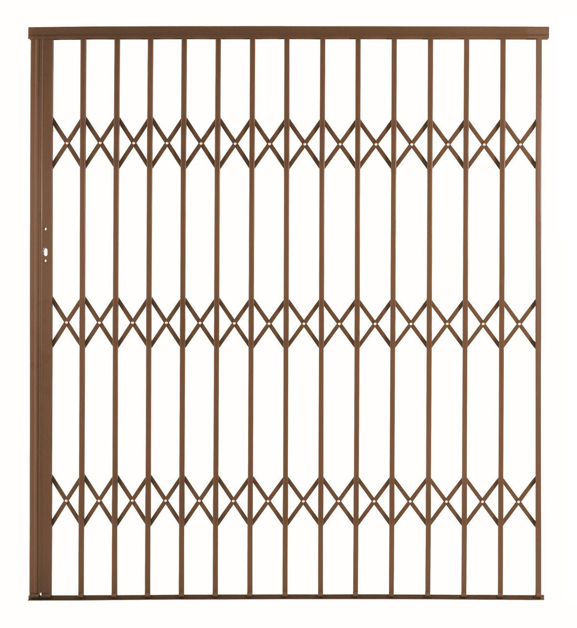 Alu-Glide Security Gate 1800mm x 2150mm Bronze
